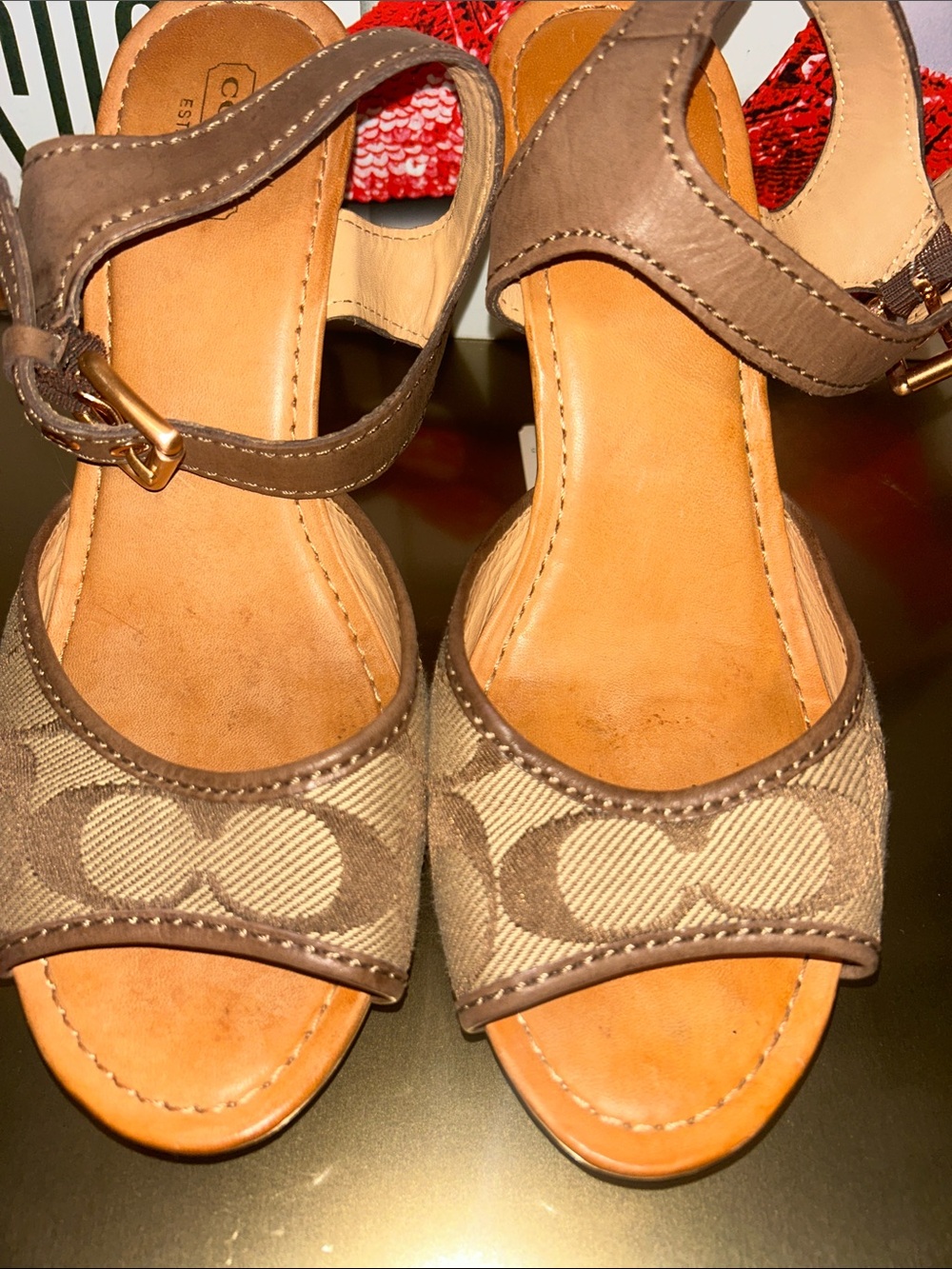 Vintage Coach Heels ✨